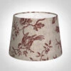 20cm Medium French Drum Shade In Red Isabelle Linen