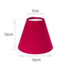 Candle Shade In Raspberry Hunstanton Velvet -CURTAINS accessories Sale 20CAN15HURB 13