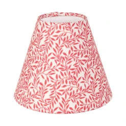 Candle Shade In Raspberry Spring Leaf