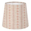 French Drum Candle Shade In Coral Cottage Stripe