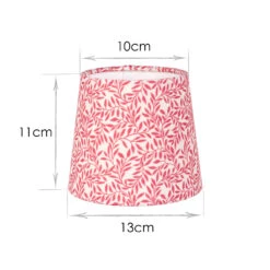 French Drum Candle Shade In Raspberry Spring Leaf -CURTAINS accessories Sale 20CANFD13SLRB 13
