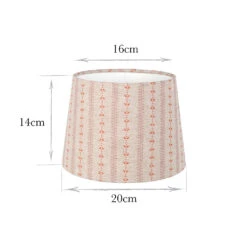 20cm Medium French Drum In Coral Cottage Stripe -CURTAINS accessories Sale 20fdm20csco 13