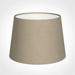 20cm Medium French Drum Shade In Limestone Waterford Linen