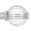 Fluted Glass Ball Finial For 20mm Pole In Clay