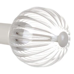 Fluted Glass Ball Finial For 38mm Pole In Clay -CURTAINS accessories Sale 4012cl 20