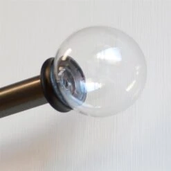 Glass Finial For 20mm Pole In Matt Black 9 Glass Finial For 20mm Pole In Matt Black -CURTAINS accessories Sale 451mb 4