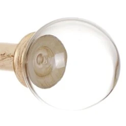 Glass Finial For 20mm Pole In Old Ivory 6 Glass Finial For 20mm Pole In Old Ivory -CURTAINS accessories Sale 451oi 2
