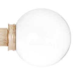 25mm Glass Finial In Old Ivory
