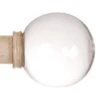 38mm Glass Finial In Old Ivory