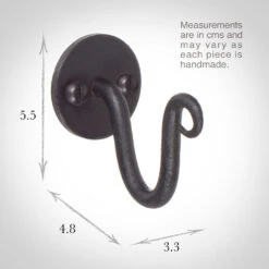 Hatton Holdback Hook In Beeswax -CURTAINS accessories Sale 5009bw 13