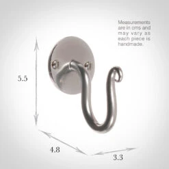 Hatton Holdback Hook In Mercury 5 Hatton Holdback Hook In Mercury -CURTAINS accessories Sale 5009me 13