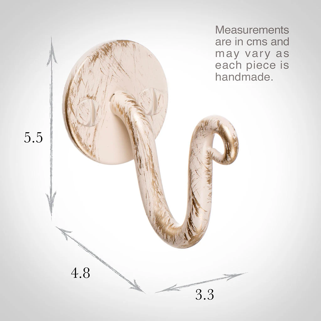 Hatton Holdback Hook In Old Ivory 3 Hatton Holdback Hook In Old Ivory - Image 3