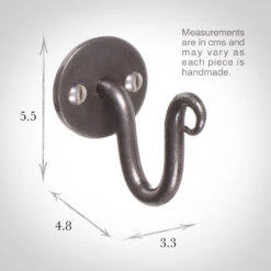 Hatton Holdback Hook In Polished -CURTAINS accessories Sale 5009po 13