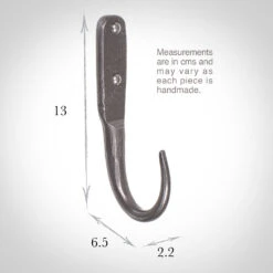 13cm Barn Wall Hook In Polished -CURTAINS accessories Sale 527po 13