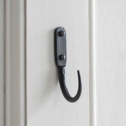 10cm Barn Wall Hook In Matt Black -CURTAINS accessories Sale 529mb 30