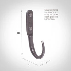 10cm Barn Wall Hook In Polished -CURTAINS accessories Sale 529po 13