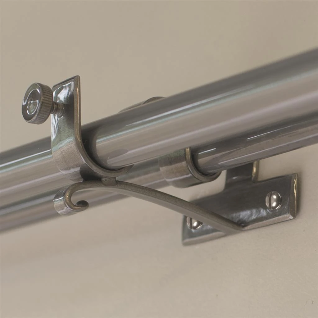 20/12mm Double Pole Centre Bracket In Polished 5 20/12mm Double Pole Centre Bracket In Polished - Image 5