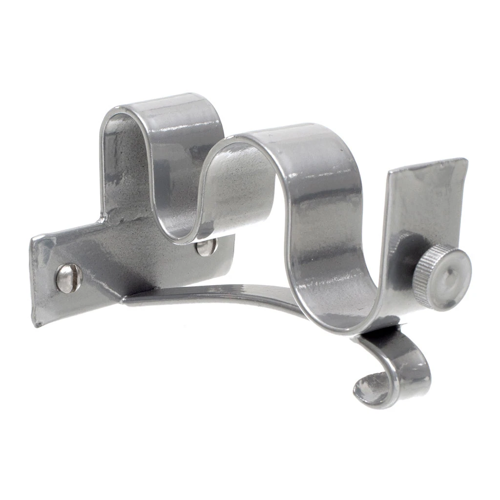 25/12mm Double Pole Centre Bracket In Mercury 1 25/12mm Double Pole Centre Bracket In Mercury