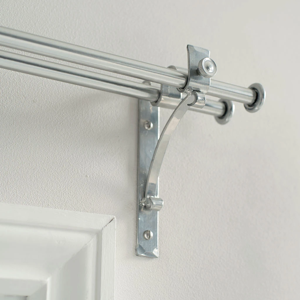 12/12mm Double Pole Standard Bracket In Mercury 2 12/12mm Double Pole Standard Bracket In Mercury - Image 2