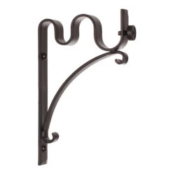 20/12mm Double Pole Standard Bracket In Matt Black -CURTAINS accessories Sale 6006mb 20