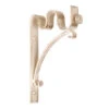 20/12mm Double Pole Standard Bracket In Old Ivory