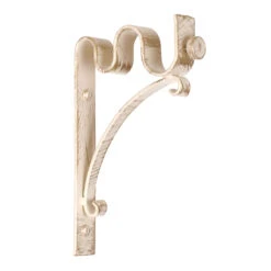 20/12mm Double Pole Standard Bracket In Old Ivory