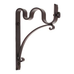 25/12mm Double Pole Standard Bracket In Matt Black 8 25/12mm Double Pole Standard Bracket In Matt Black -CURTAINS accessories Sale 6007mb 20