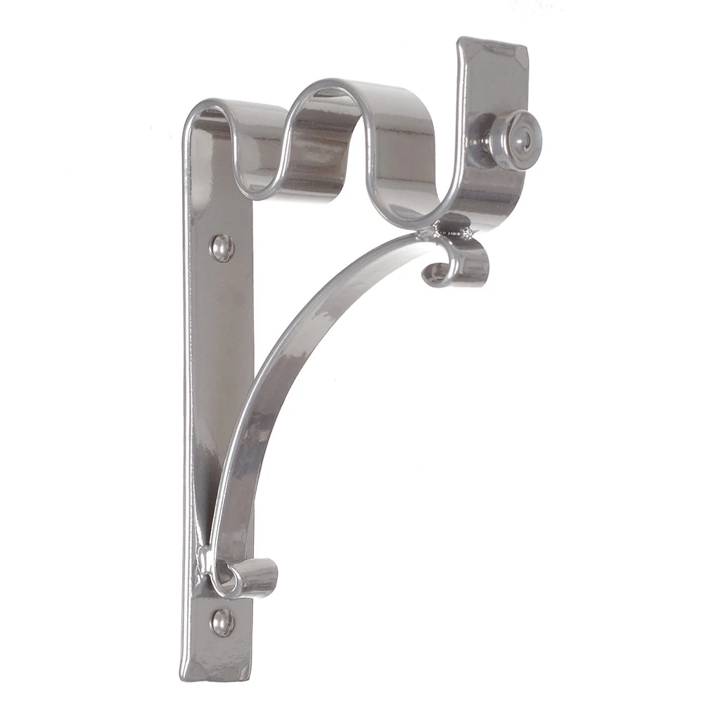 25/12mm Double Pole Standard Bracket In Mercury 1 25/12mm Double Pole Standard Bracket In Mercury