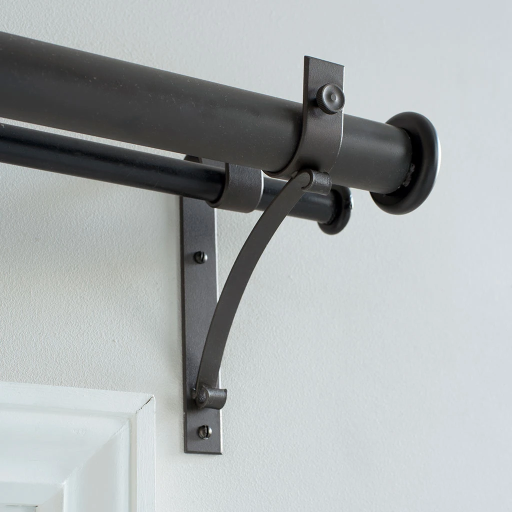 38/20mm Double Pole Standard Bracket In Beeswax 2 38/20mm Double Pole Standard Bracket In Beeswax - Image 2