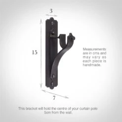 20mm Brett Standard Bracket In Beeswax -CURTAINS accessories Sale 6009bw 13