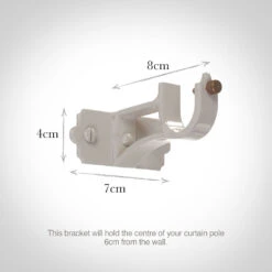 25mm Brett Centre Bracket In Clay -CURTAINS accessories Sale 6012cl 13
