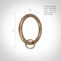25mm Brass Curtain Ring In Antiqued Brass 5 25mm Brass Curtain Ring In Antiqued Brass -CURTAINS accessories Sale 6013ab 13