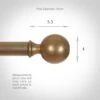 19mm Brass Ball Finial In Antiqued Brass