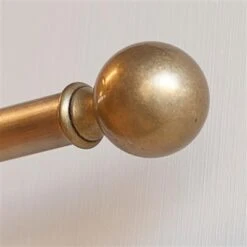 19mm Brass Ball Finial In Antiqued Brass -CURTAINS accessories Sale 6014ab 4