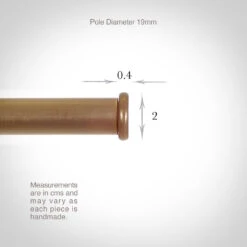 19mm Brass Button Finial In Antiqued Brass -CURTAINS accessories Sale 6015ab 13