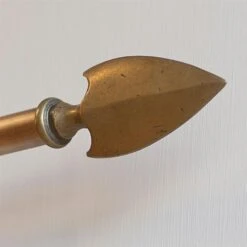 19mm Hasta Spear Finial In Antiqued Brass -CURTAINS accessories Sale 6017ab 4