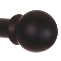 25mm Cannonball Finial In Matt Black -CURTAINS accessories Sale 602mb 2