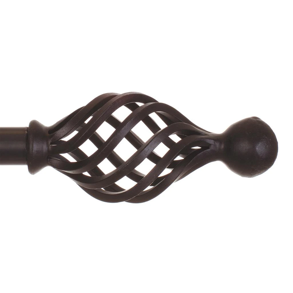 25mm Cage & Ball Finial In Beeswax 2 25mm Cage & Ball Finial In Beeswax - Image 2