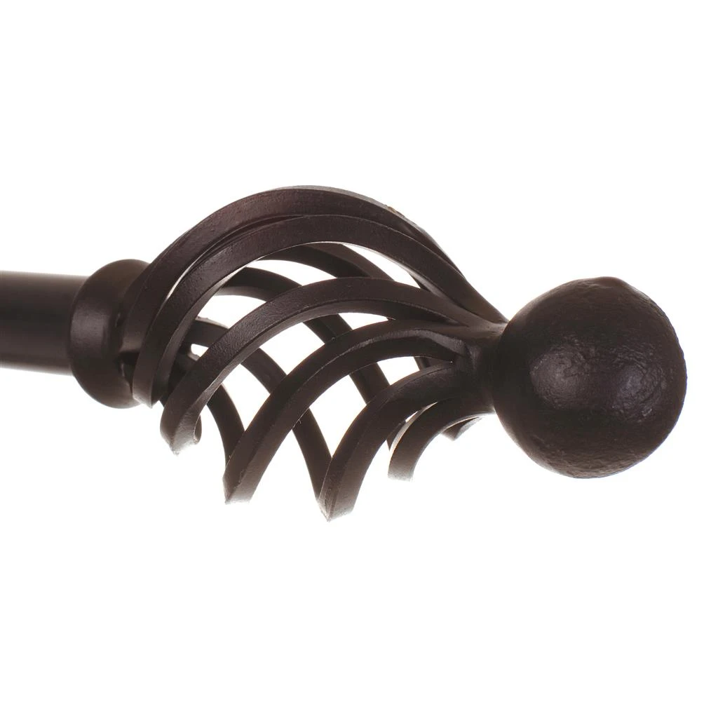 25mm Cage & Ball Finial In Beeswax 1 25mm Cage & Ball Finial In Beeswax