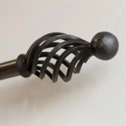 25mm Cage & Ball Finial In Beeswax 7 25mm Cage & Ball Finial In Beeswax -CURTAINS accessories Sale 603bw 4