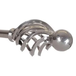 25mm Cage & Ball Finial In Mercury -CURTAINS accessories Sale 603me 2