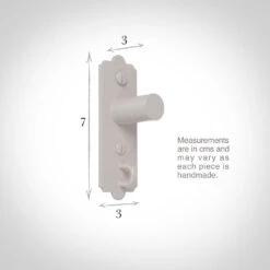 20mm Brett Recess Bracket In Clay -CURTAINS accessories Sale 6048cl 13