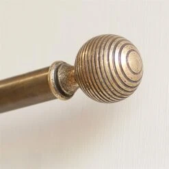 25mm Brass Reeded Ball Finial In Antiqued Brass 8 25mm Brass Reeded Ball Finial In Antiqued Brass -CURTAINS accessories Sale 6056ab 4