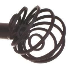 20mm Spiral Finial In Matt Black -CURTAINS accessories Sale 6058mb 2