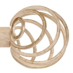 25mm Spiral Finial In Old Ivory