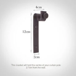 12mm Chapel Standard Bracket In Beeswax -CURTAINS accessories Sale 6066bw 13