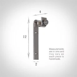 12mm Chapel Standard Bracket In Mercury 9 12mm Chapel Standard Bracket In Mercury -CURTAINS accessories Sale 6066me 3