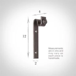 12mm Chapel Standard Bracket In Polished -CURTAINS accessories Sale 6066po 3