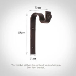 20mm Chapel Standard Bracket In Beeswax -CURTAINS accessories Sale 6067bw 13