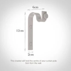 20mm Chapel Standard Bracket In Clay -CURTAINS accessories Sale 6067cl 13